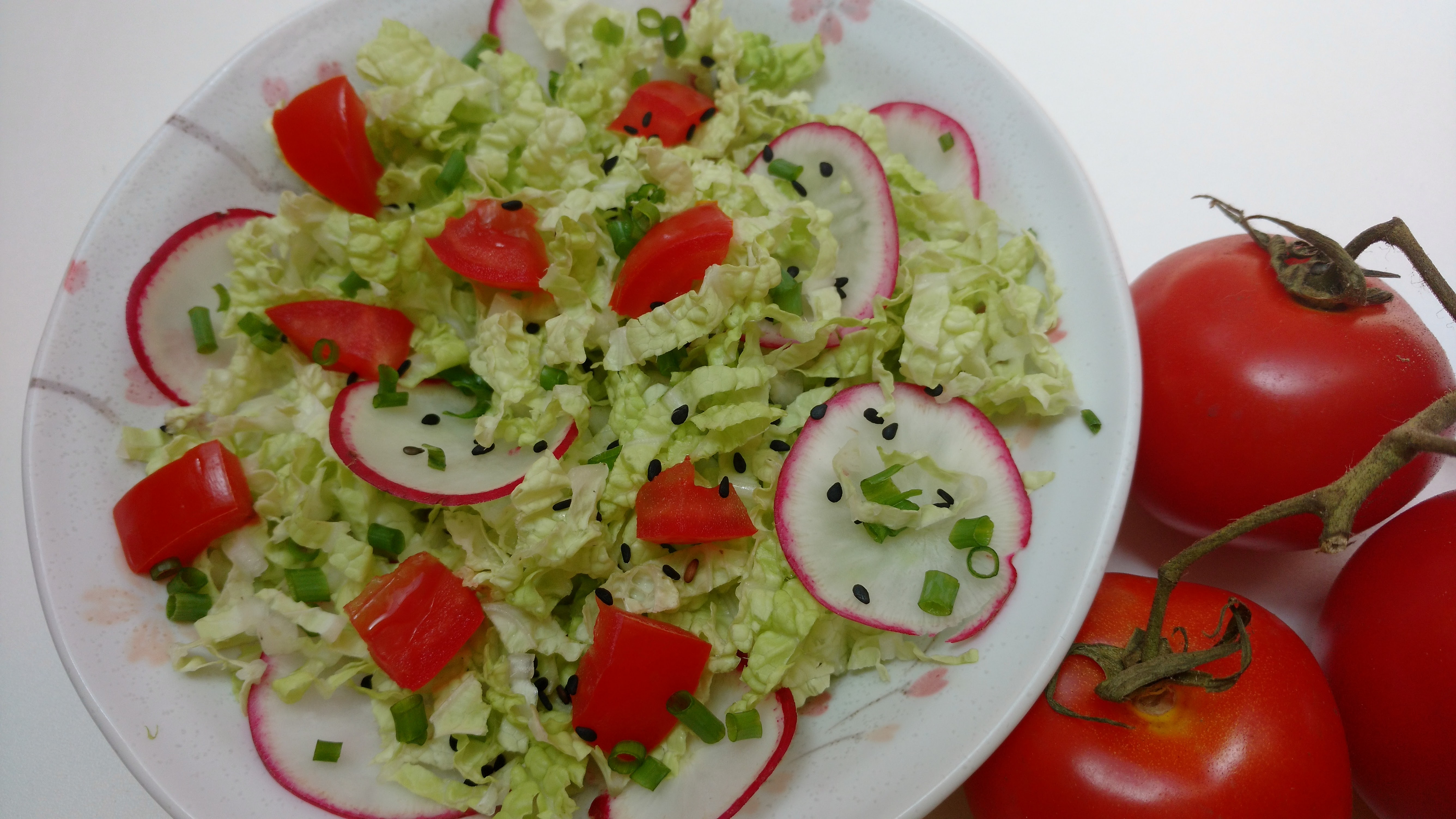 Salada de acelga com rabanete