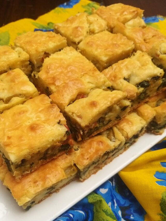 Torta de espinafre e cenoura de liquidificador