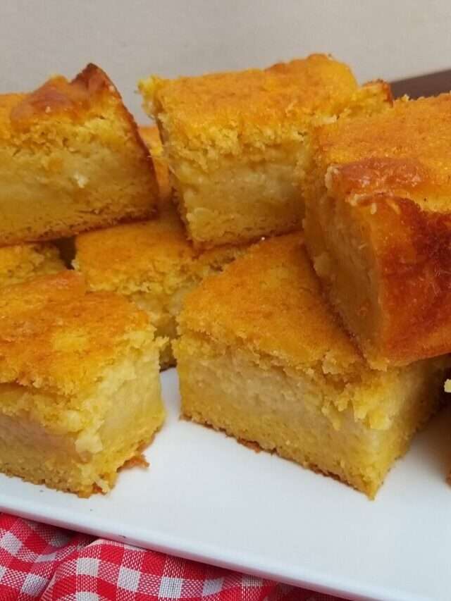 Bolo de milho cremoso – Simples e fácil